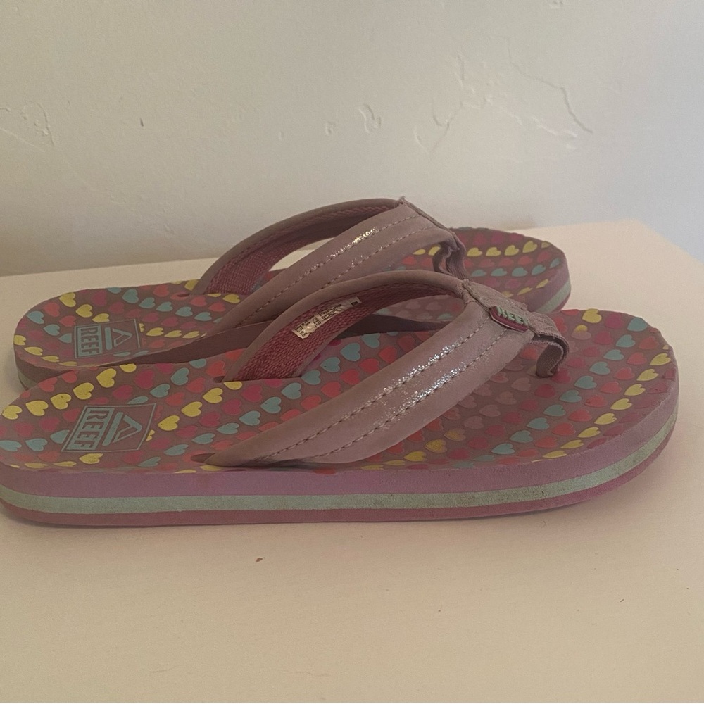 Reef Heart Print Flip Flops